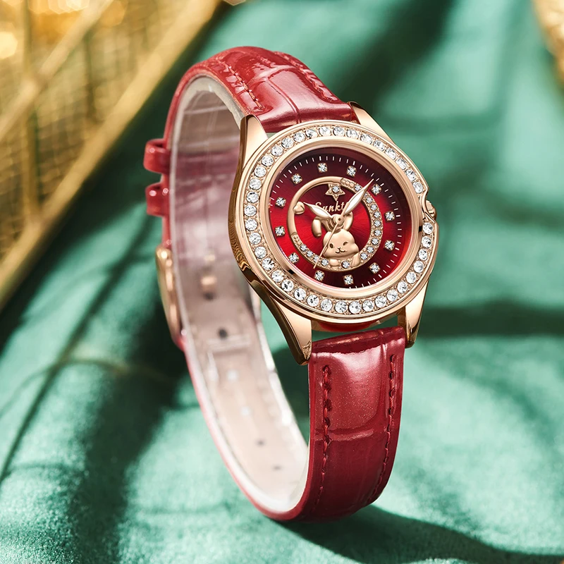 SUNKTA 女性腕時計クリエイティブ干支ダイヤルデザイン発 - Zodiac Luxury Watch のレビューと価格