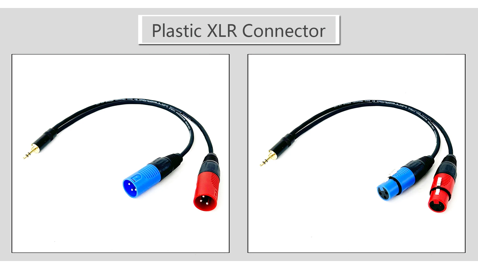 3,5 mm 1/8 Zoll TRS-Buchse auf 2 XLR-3-Pin-Kabeladapter, 3,5 mm Stecker auf Dual-XLR-Stecker/Buchse Breakout-Y-Splitterkabel 0,3 m-5 m – Detail 6