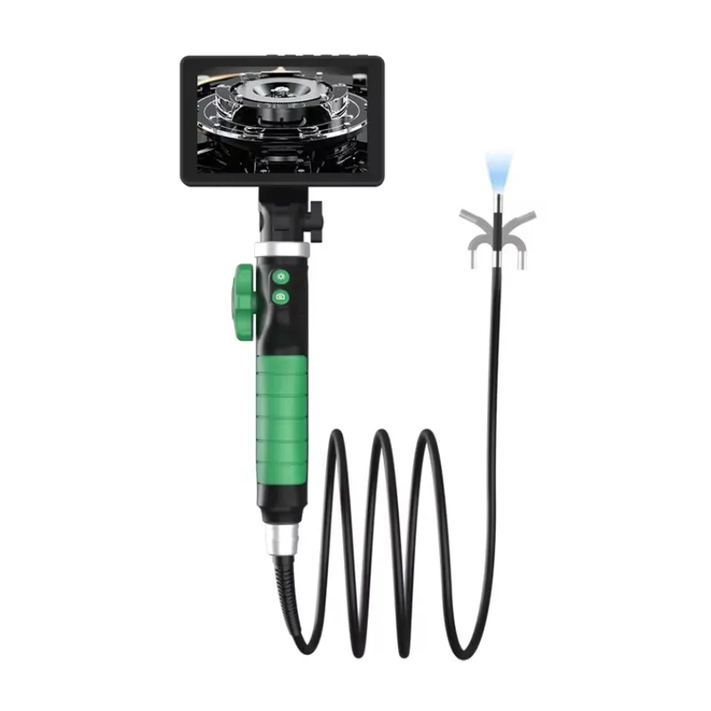 

Dearsee 360 Degree Rotation Automotive Video Ent Endoscope 3.9mm with 5 Inch Articulating Borescope