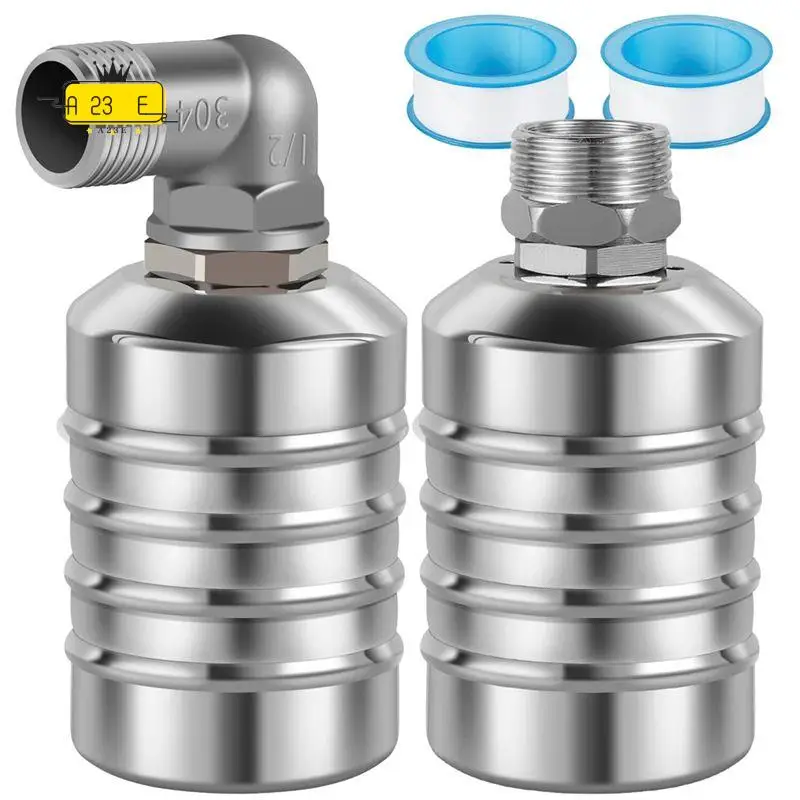 a23e-2pcs-フロートバルブ、1-2インチから3-4インチ1インチ水位制御フロートバルブ、ステンレス鋼全自動止水バルブ