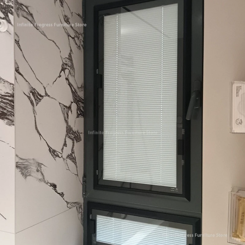 Custom Size Aluminum Alloy Shutters Privacy Bathroom Blackout Bedroom Blinds Kitchen Practical Fensterläden Home Improvement HQ4