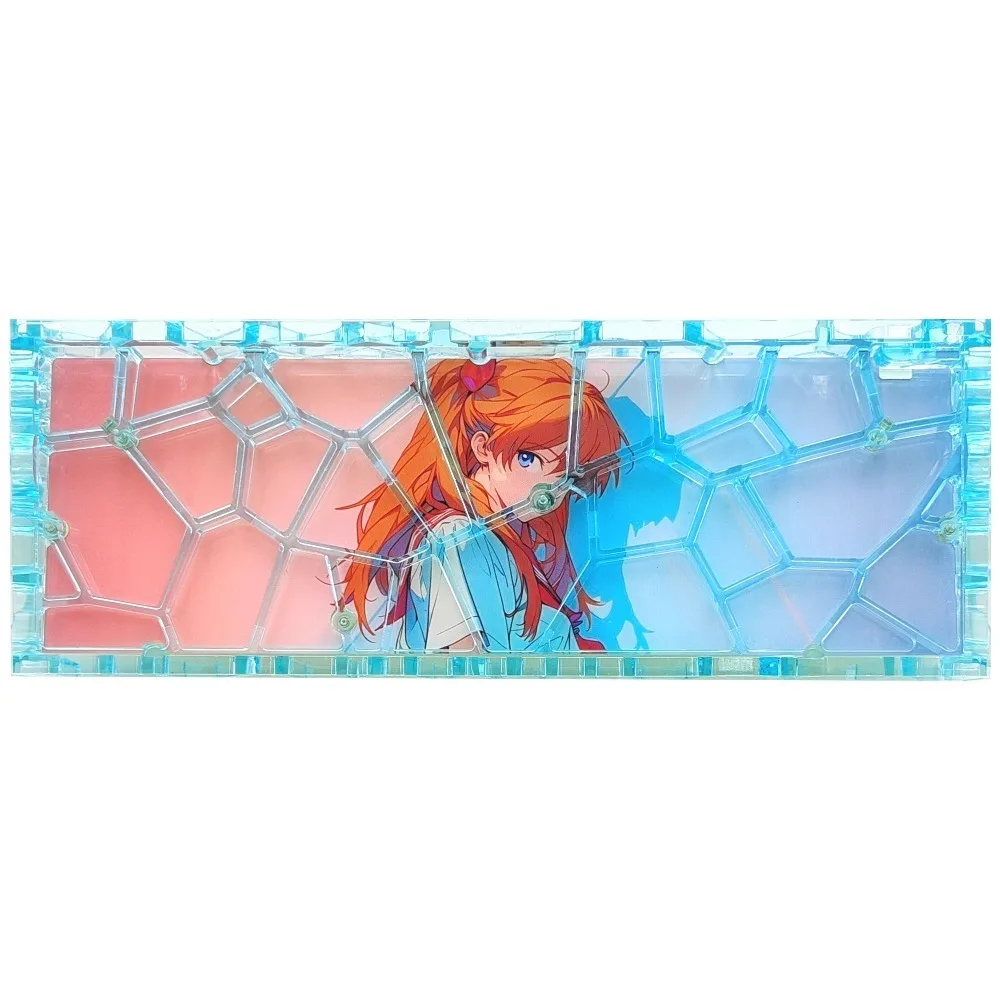 

Keyboard Case for Holy60 Base Plate Anime Acrylic Keyboard Plate Transparent Resin 60%Keyboard Cover Game Accessory DIY Teclado