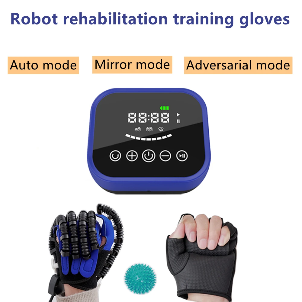 Stroke Rehabilitation Robot Gloves,Training Finger And Hand Function Workout Recovery Device,Therapeutic Rehabilitative Glove