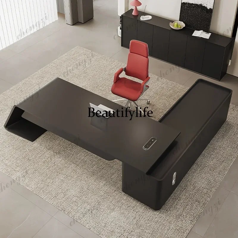 Z138 Matte paint boss table desk modern simple high-end high-end class desk