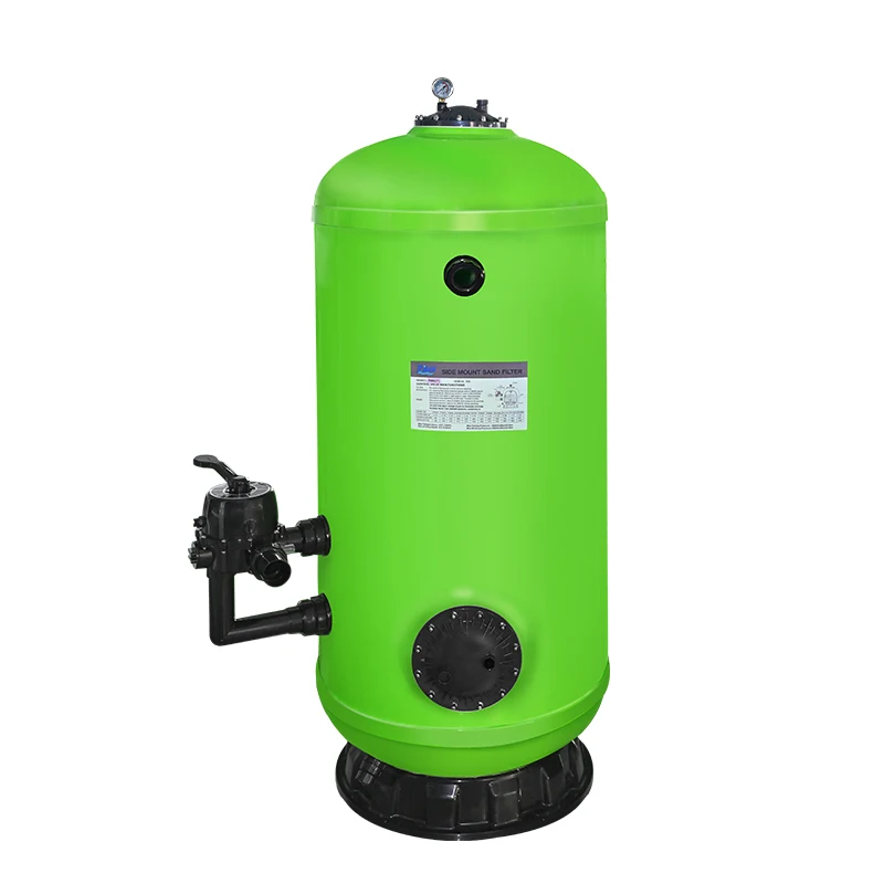 

Hot Sale Deep Bed Sand Filter For Swimming Pools Laminated Side Mount Design