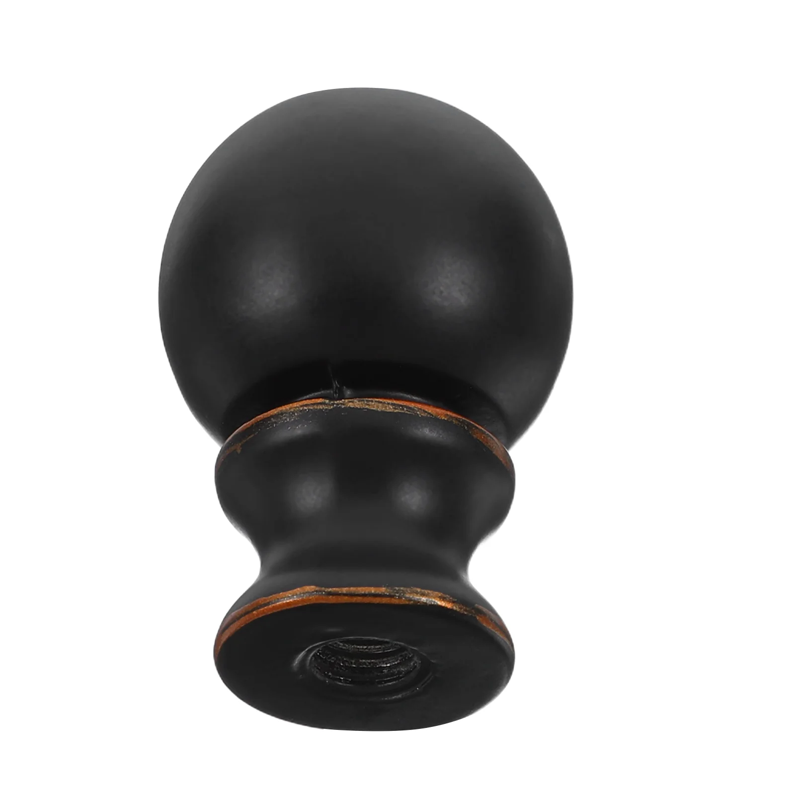 

Table Lamp Decorative Head Finial Cap Adapter Metal Golf for Lampshade Black Decoration