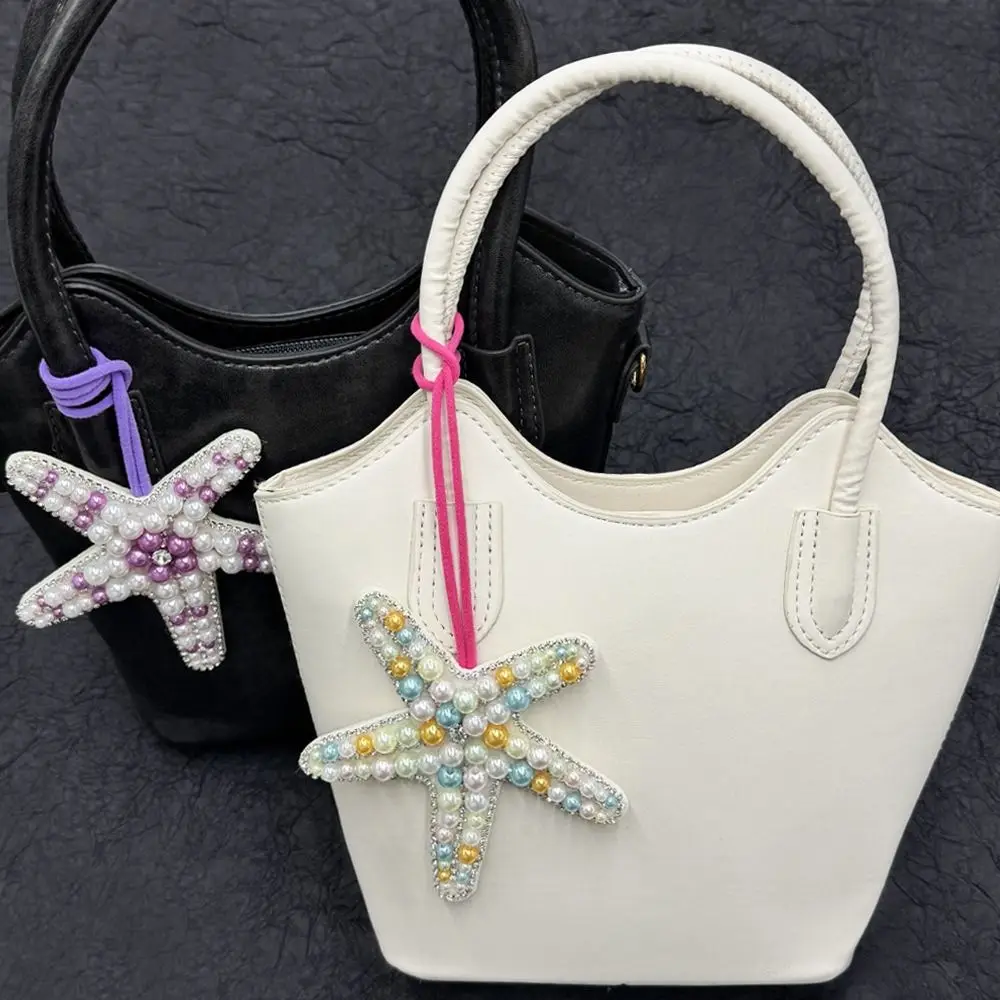Creativity Diy Craft Pendant Starfish Bead Pendant Exquisite Simple Colorful Bead Decoration Multipurpose 3d Bag Charm For Gift