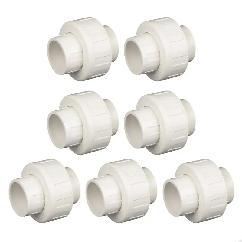 10 Pieces 1 Inch Sturdy PVC Pipe Fittings Socket to Socket for Easy Installation In Water Supply Systems Daily Use
