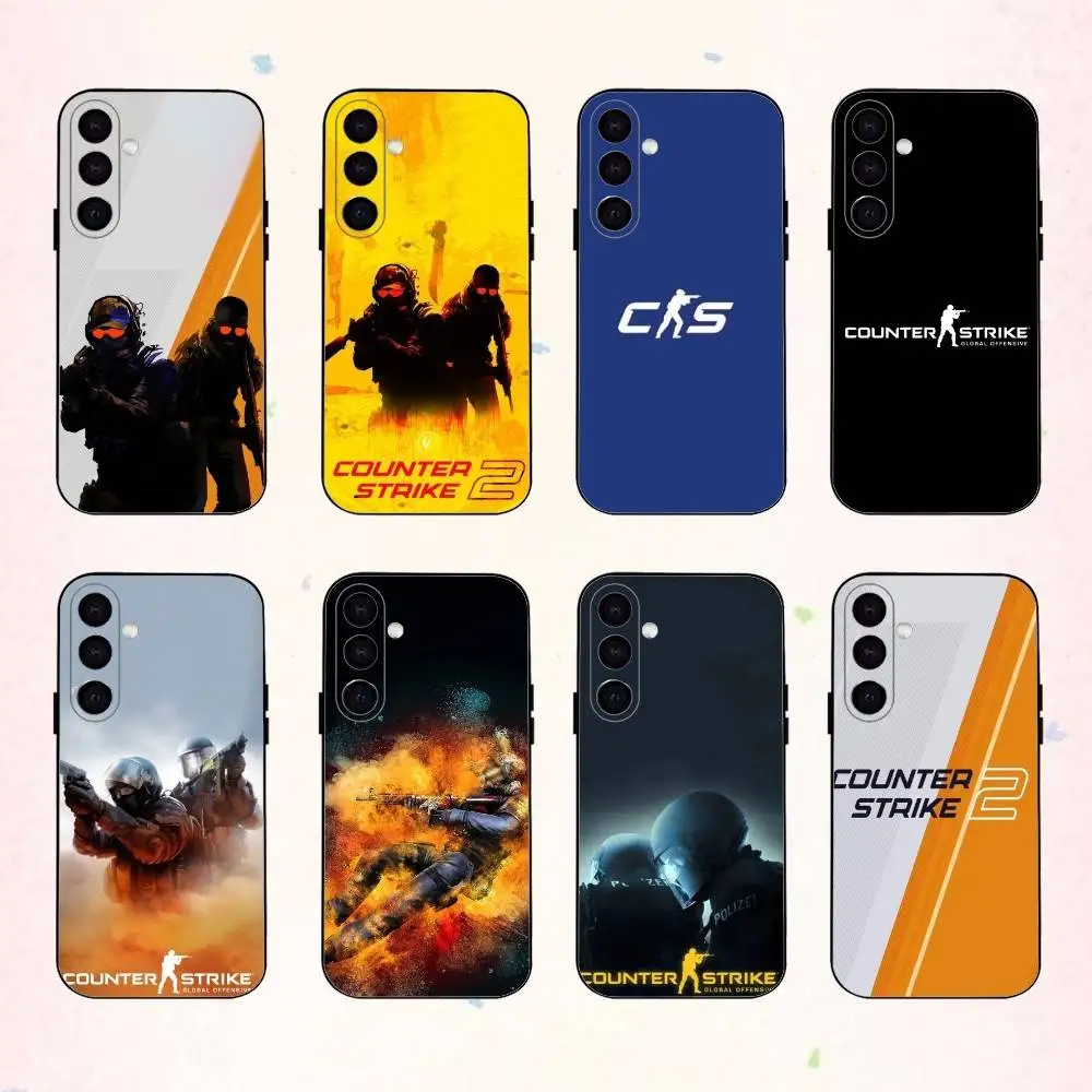 

G-Game C-CS2 C-Counter S-Strikes phone Case For Samsung Galaxy A73,A72,A71,A70,A53,A52,A51,Others Soft Black Shell