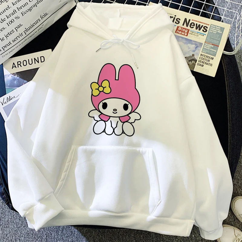 Melodie Cartoon Anime Dames Pullover Tops Lente Herfst Mannen Oversized Sweatshirt 2024 Nieuwe Mode Paar Pullover Hoodie Kleding