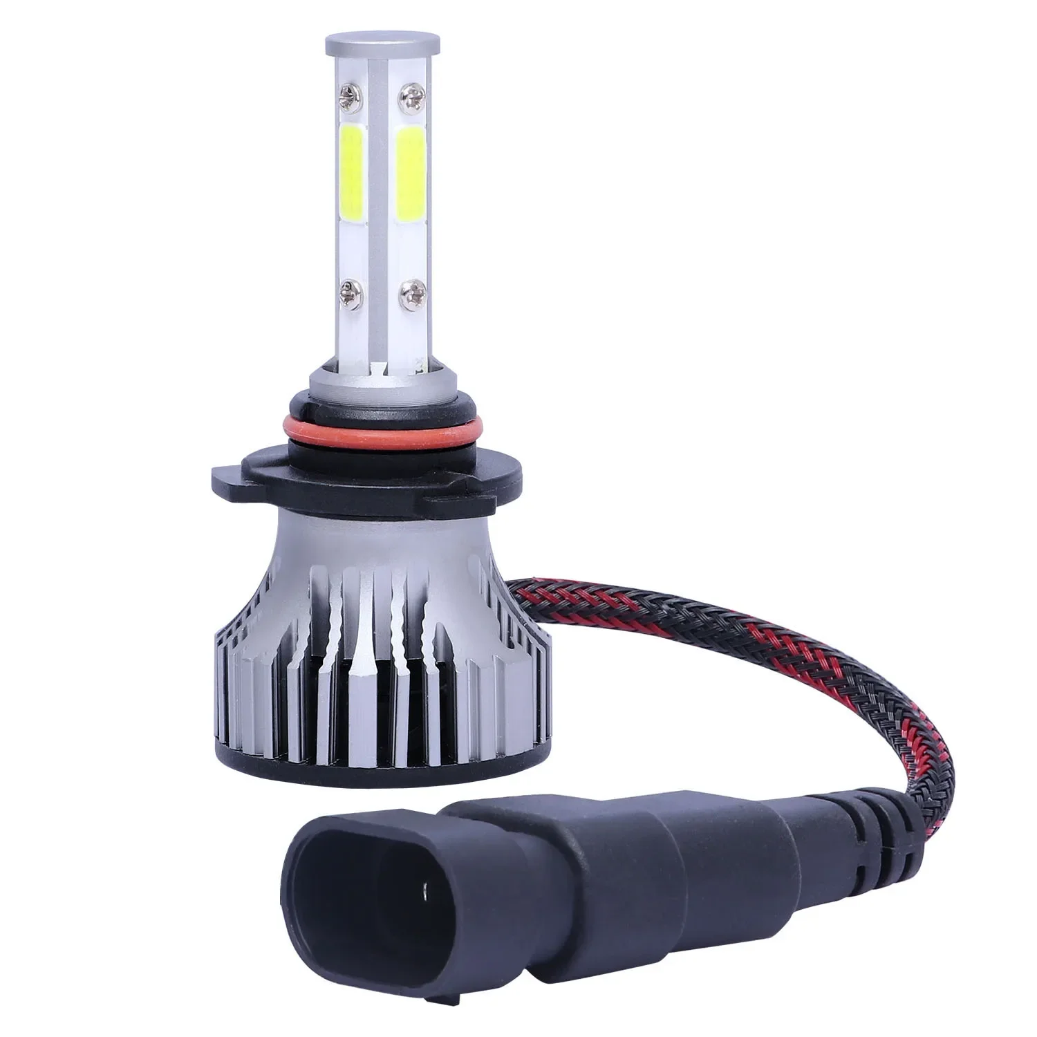 2 PCS 9005 LED Headlight Bulbs 80w H4 H7 H11 H13 LED Car Headlights 4 Side Lights 5202 9007 9005 9006 COB Bulb Fog Light 6000K