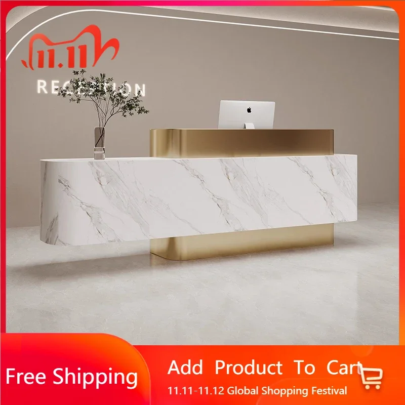 

ModernTable Reception Desk Shop Counter Desk Office Desks Reception Bellezza Computer Tables Korean Business Trendy Furniture