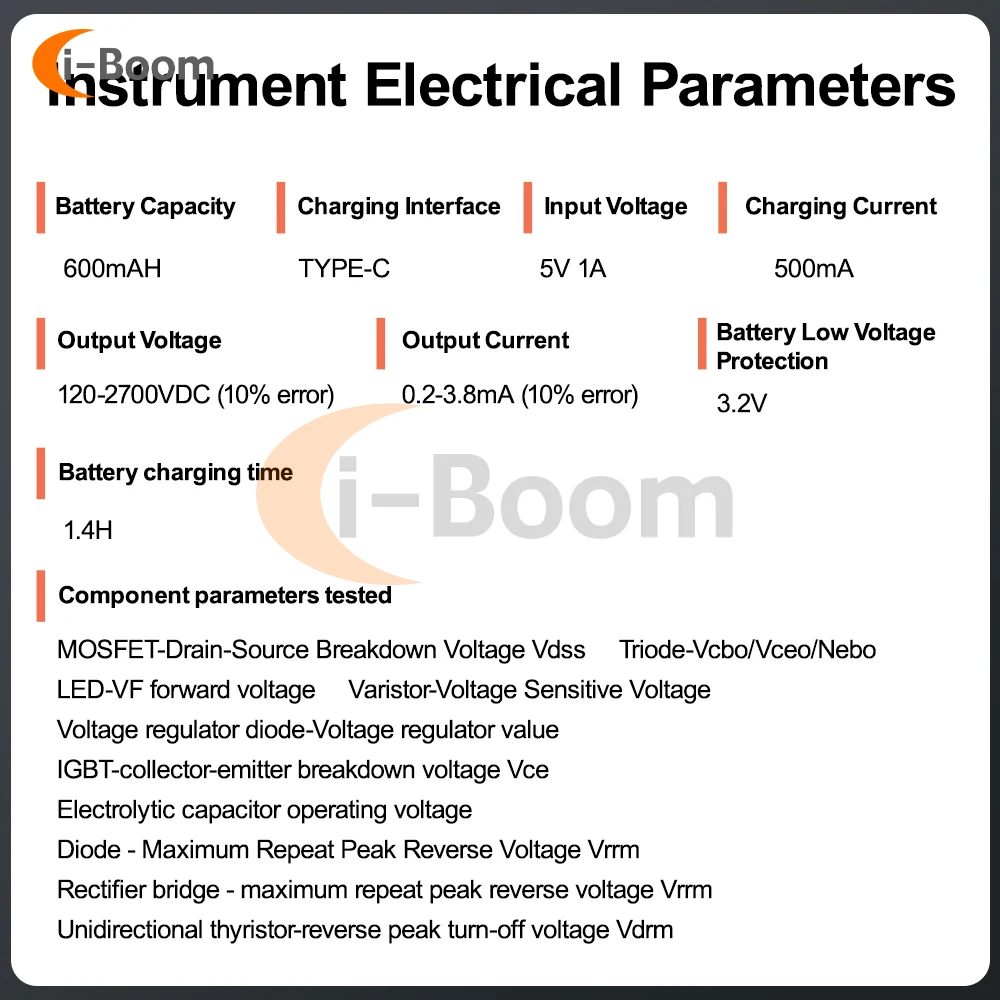 DC120-2700V IGBT wytrzymuje napięcie Tester próbnik elektroniczny przyrządy do badania zdolności modułu LED napięcia diody MOS trioda