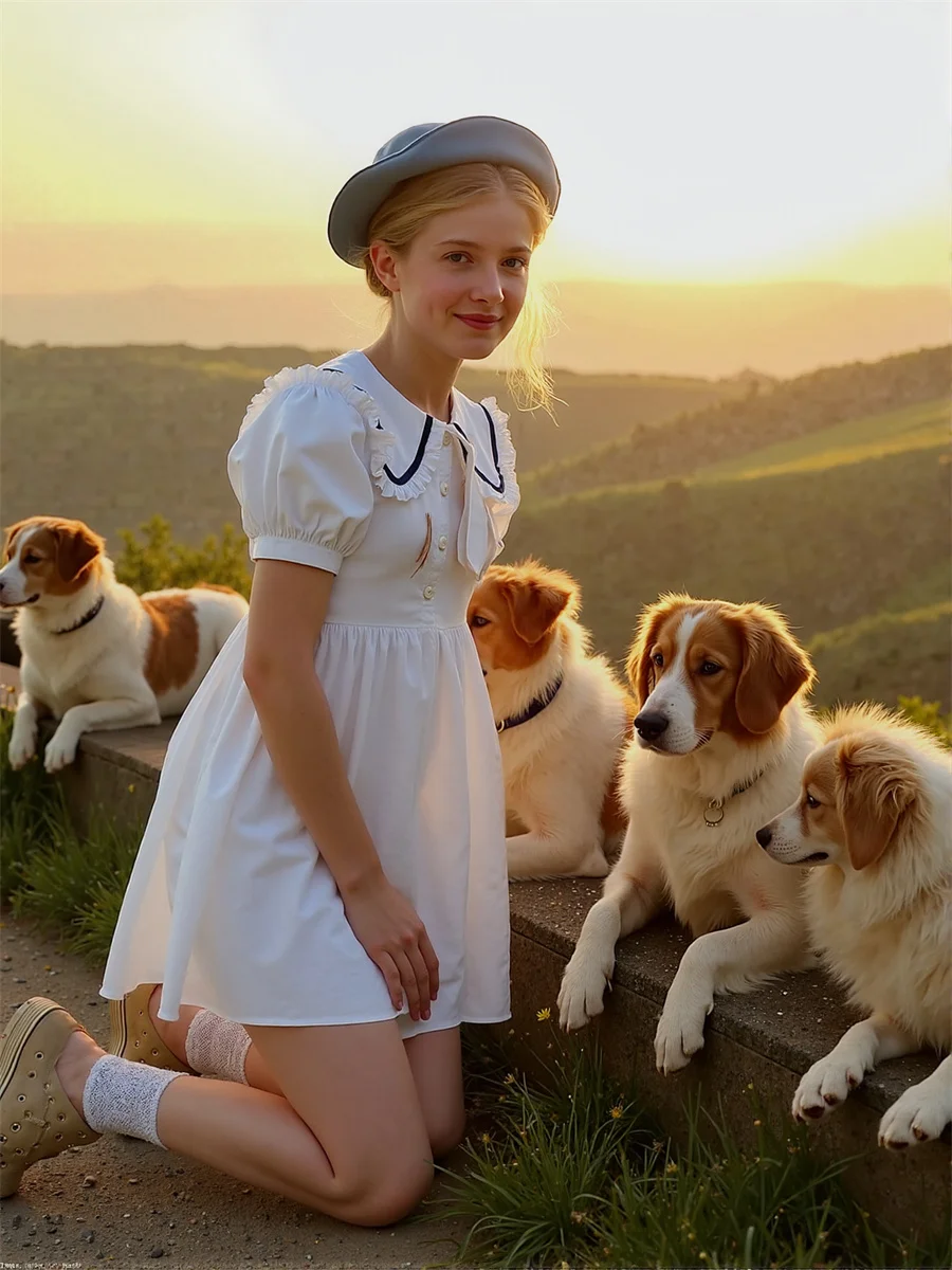 Vestido de mujer estilo japonés azul cielo dulce plisado plisado a mano volantes fruncido con volantes escalonado escalonado apilado