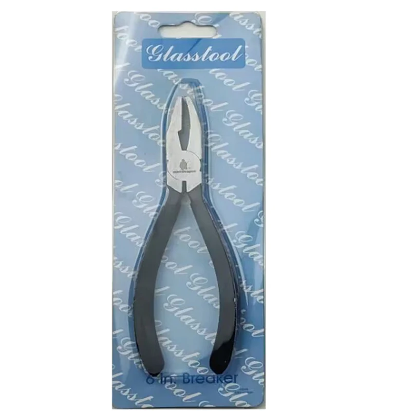 50% fora da qualidade superior 150mm comprimento alicates de vidro convexo 6 Polegada maxila break dobrado nariz nipper CR-V aço