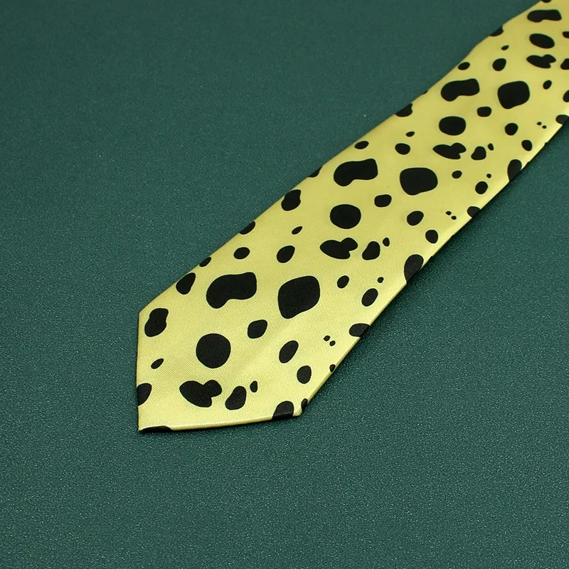 Anime Nanami Kento Yellow Neck Tie Cosplay Costumes Speckle Necktie Accessoies Party Prop Xmas Gifts