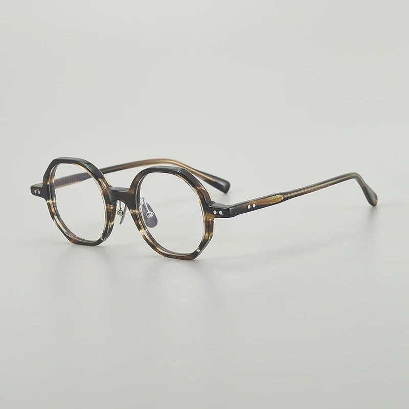 Belight Optical Polygon Handmade Acetate With Nose Pads Retro Vintage Eyeglasses Prescription Lens 2026
