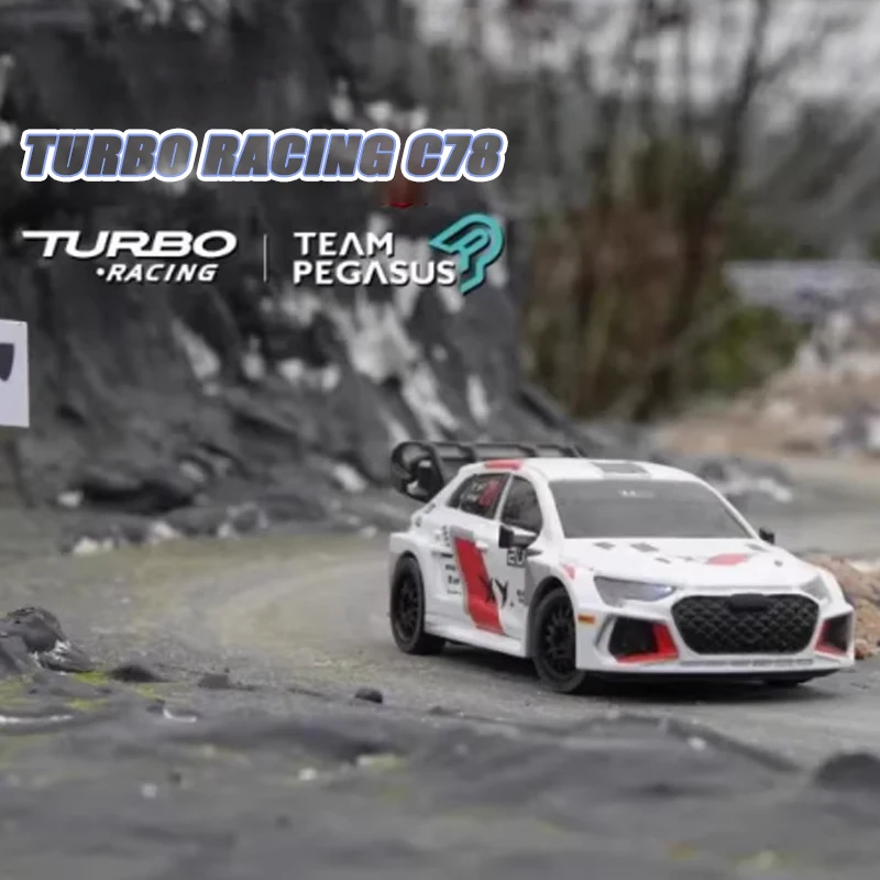 

Радиоуправляемая машинка Turbo Racing C78 1:76 Mini Pegasus 3, официальная лимитированная серия, дрифт-кар для коллекции, настольная гоночная игрушка, подарки, новинка