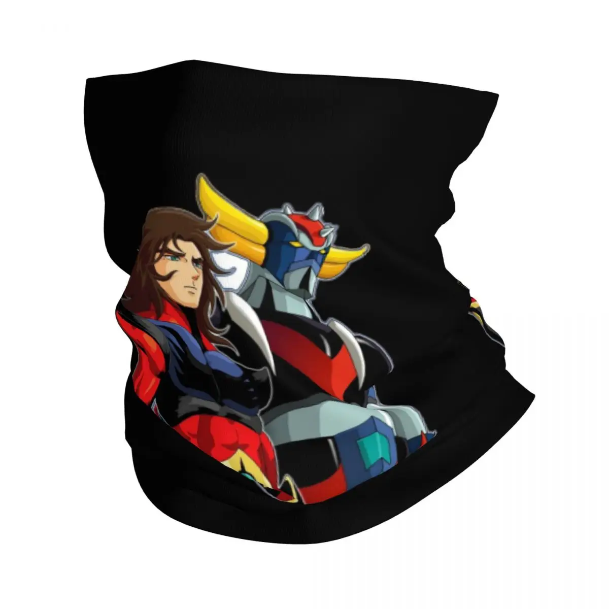 Grendizer Actarus UFO Robot Bandana Neck Gaiter Printed Goldorak Anime Balaclavas Mask Scarf Headband Running Adult All Season