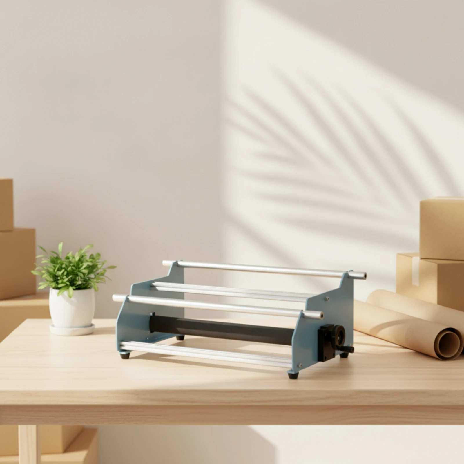 Honeycomb Paper Stretching Machine Shockproof Manual Paper Dispenser with Hand Crank Packaging Equipment Eco-Friendly Recyclable view 3
