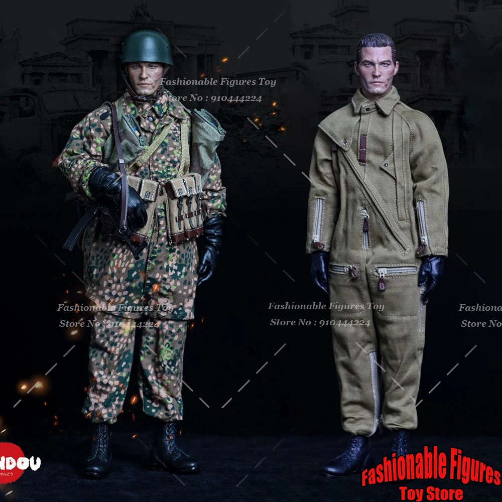 

UD9043 1/6 Men Soldier 600th Paratrooper Battalion Camouflage Uniforms Combat Dolls 12Inch Action Figure Military Collection Toy