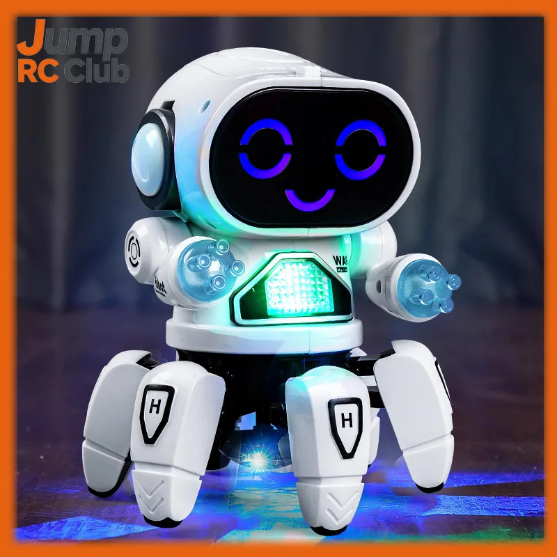 Jouet Robot de danse électrique intelligent avec musique, lumières LED, chant viral, jouet d'affichage interactif à Six griffes pour enfants, vente de rue