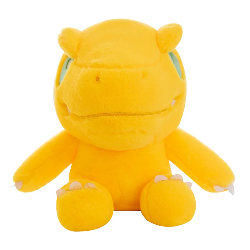 Pokemon novo agumon brinquedo de pelúcia kawaii boneca animal de pelúcia para crianças presente de aniversário da fábrica adorável pele de coelho yagou besta