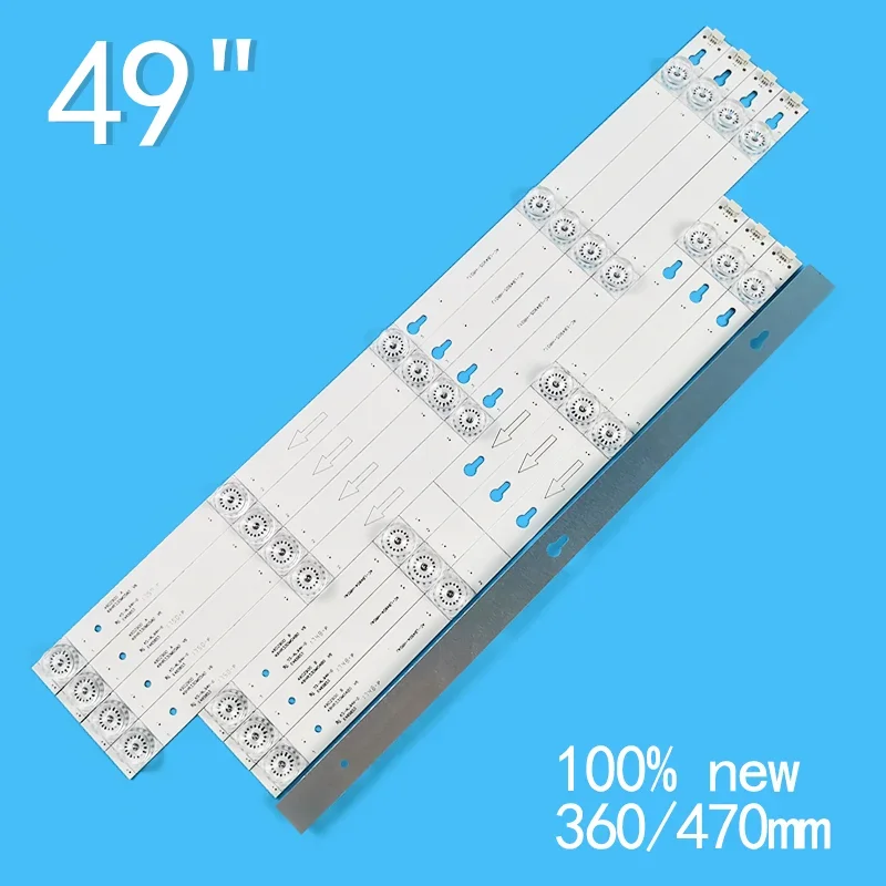 LCD TVバックライトストリップ,49 ",49hr330m05b0,v6,4c-lb4905-hr01j,4c-lb4905-hr05j,d49a620u,d49a630u,49uc6406,y49g29,f490cs0t