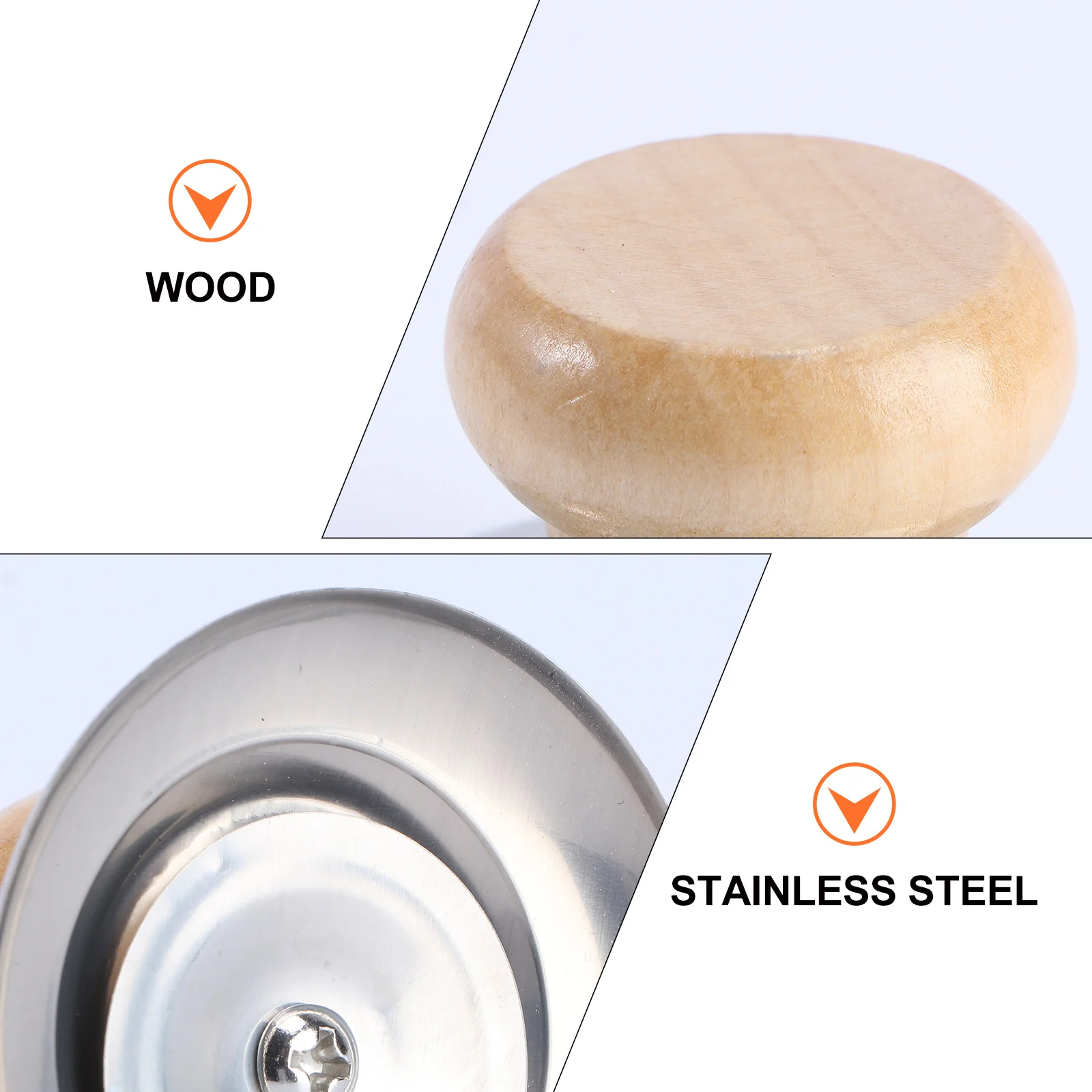 

4pcs Pot Lid Handles Wooden Anti-Scald Replacement Grips For Pots Pans Steamers Soup Milkcookware Accessories Handle Replacement