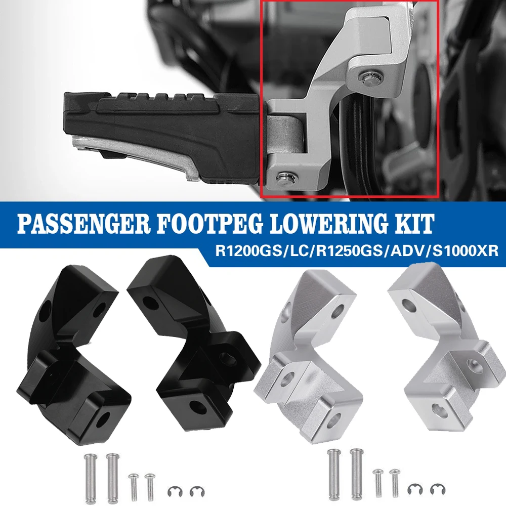 

CNC Foot peg Motorcycle Passenger Footpeg Lowering Kit For BMW R1200GS LC R 1200 GS LC ADV R1250 GS R1250GS Adventure S 1000 XR