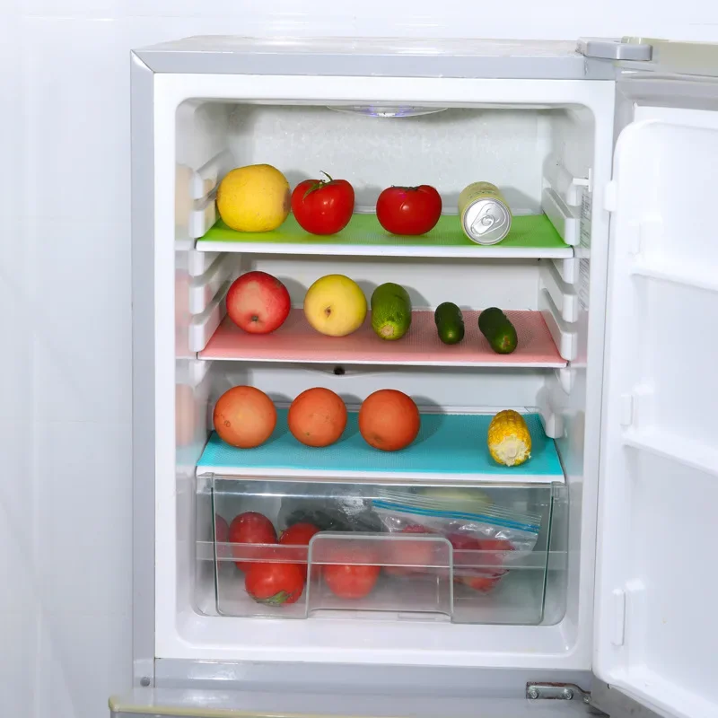 Kühlschrankmatte Rutschfest Wasserdicht Waschbar Schimmelresistent Zuschneidbar Kühlschrankregal-Unterlage Küchenschublade Schrankmatte Tischsets – Detail 6