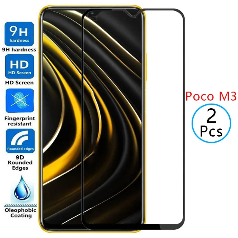 9d protective tempered glass for xiaomi poco m3 screen protector on pocom3 m 3 3m poco3m safety film xiomi xiami xaomi xiaomy 9h