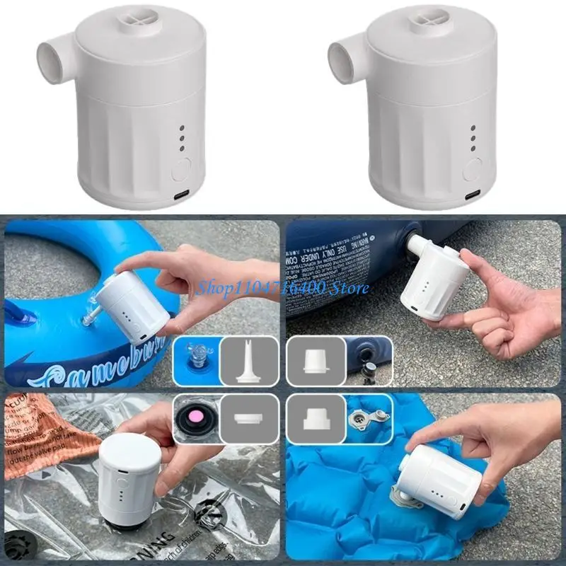 

y1gd Rechargeable Tiny Inflator For Pool Hovers Stretching Globes Travel Accessories