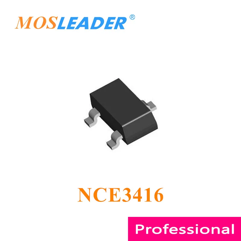Mosleader NCE3416 SOT23 N 채널 하이 퀄리티, 중국산, 2.8A, 6.5A, 20V, 3000PCs