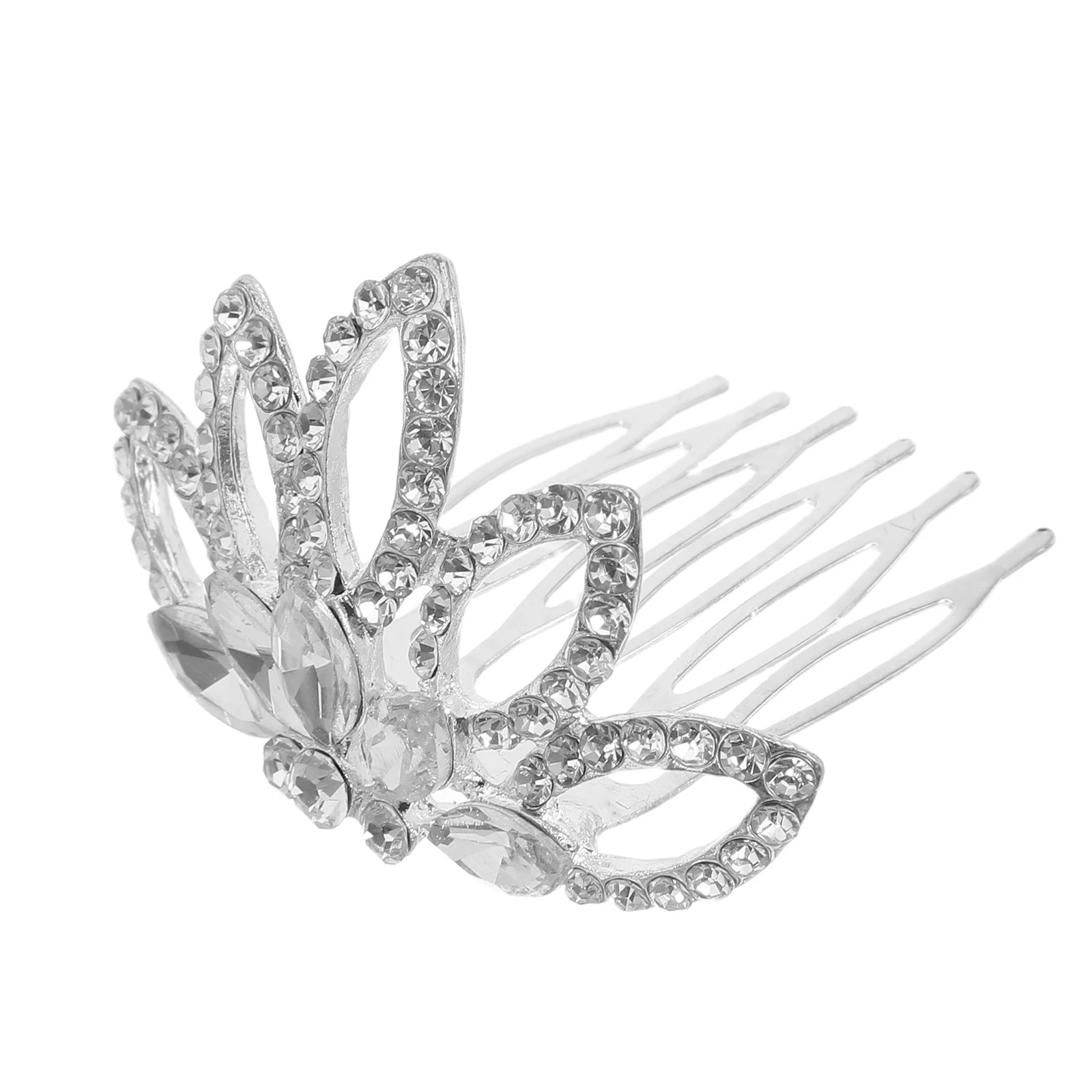 

1pc Luxury Alloy Rhinestone Bridal Hair Comb Wedding Crown Comb Bridesmaid Party Prom Engagement Anniversary Hair Accessory