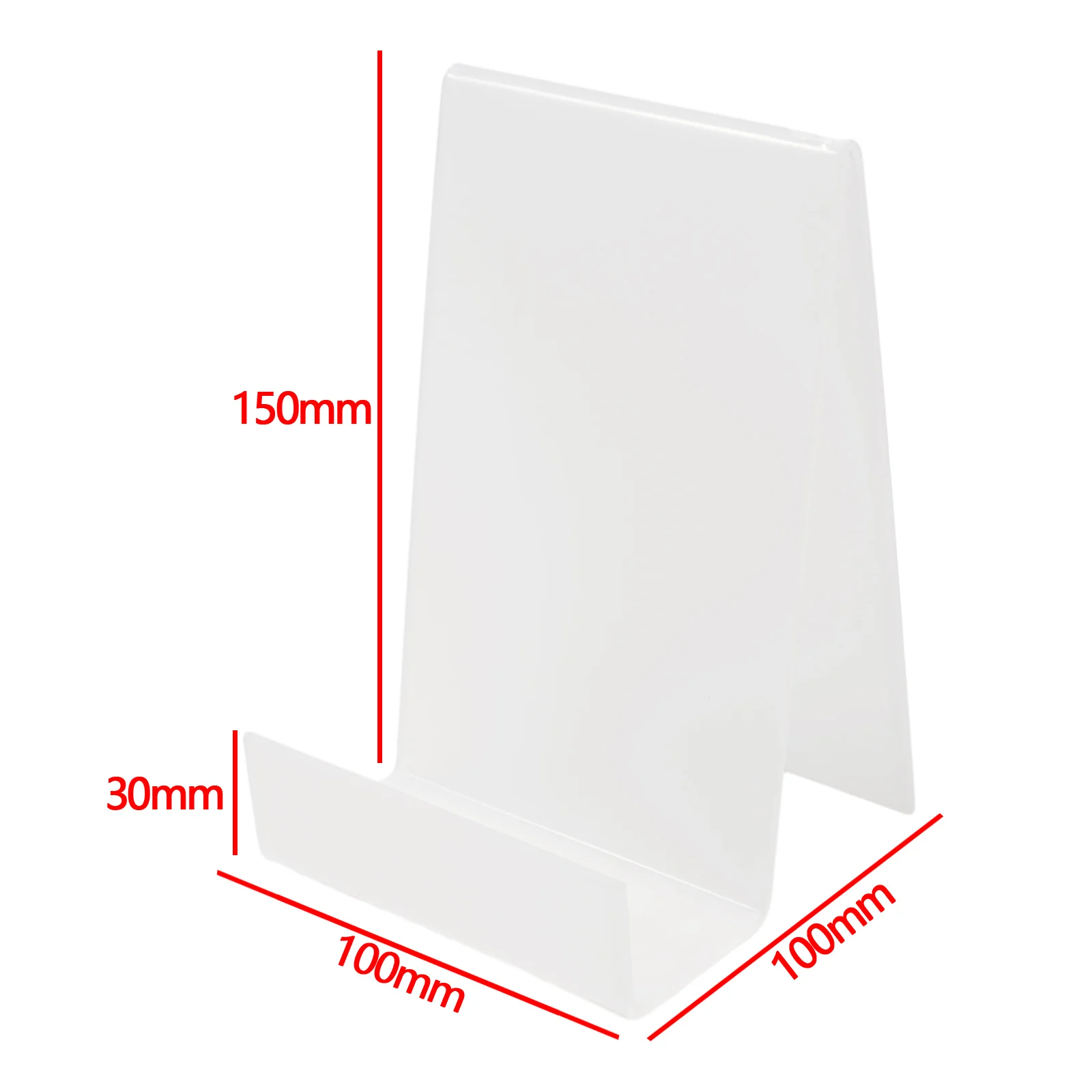 새로운 매장 투명 브래킷 고품질 아크릴 대형 100x100x150cm 소형 75x90x105mm 안정적인 삼각형 구조
