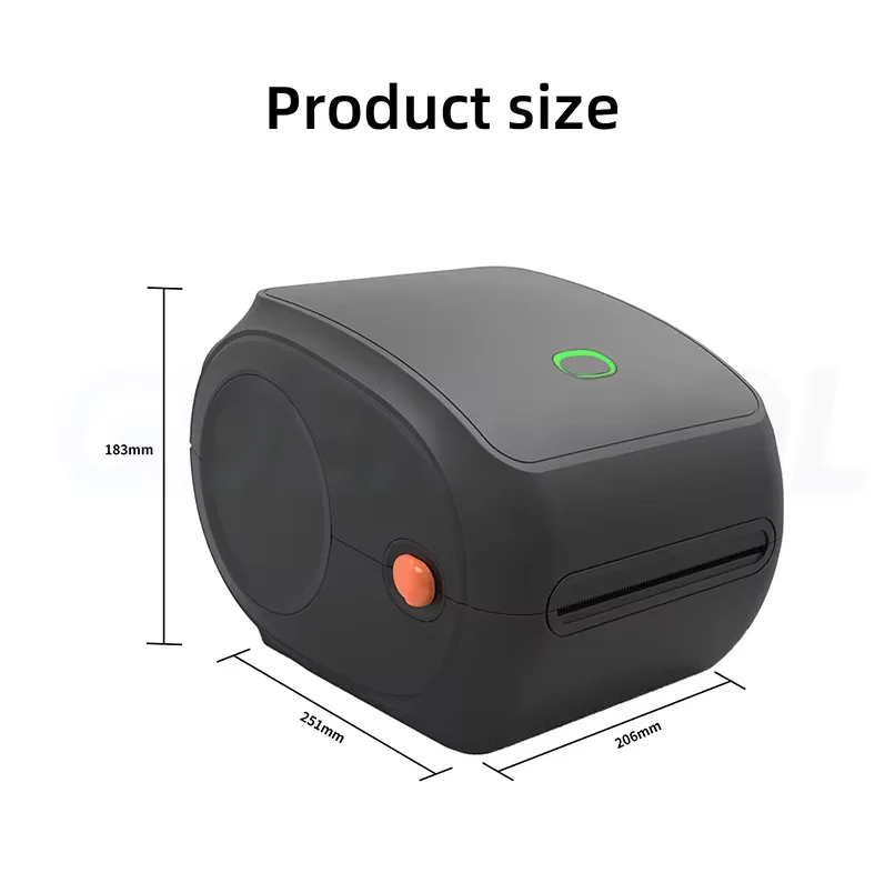 Imagem -04 - Impressora de Etiquetas Térmicas Bluetooth Barcode Making Sticker Usb Compatível com Android Ios Windows Mac os Chromebook 203dpi