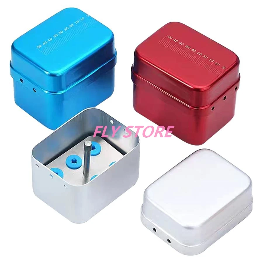 1Pc high quality 6Holes aluminum alloy  Dental Sterilization Box Holder For Ultrasonic Sonic Scaler Working Tip Disinfection