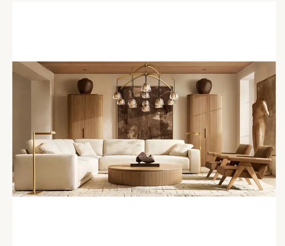 Living Room Sofa Couch Hotel Chairs Indoor Furniture U-Sofa Sectional