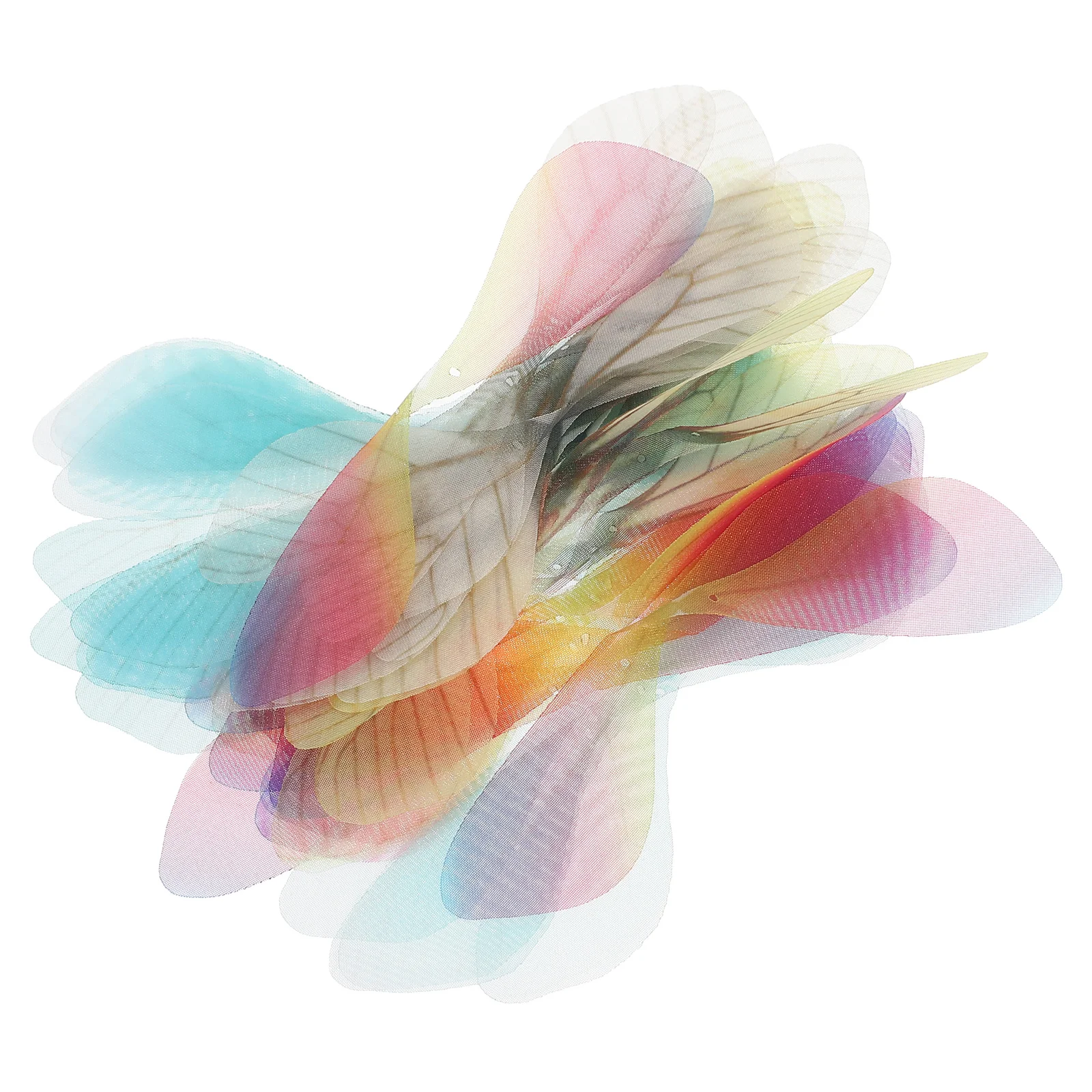 

50Pcs Yellow Dragonfly Wing Decors Durable Material for Earring Decors Unique Design Great Gift Choice Fake Dragonfly Wing