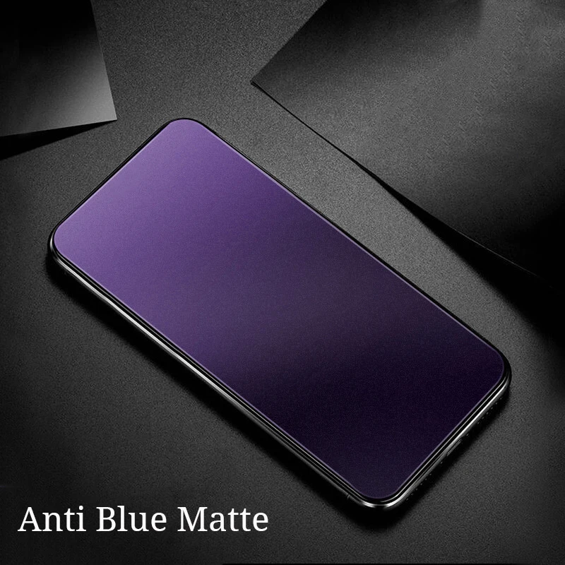 For ZTE Blade A51 A71 A72 5G A7P 6.52 Inch A7S 2020 Screen Protector Tempered Glass Green Light Anti Blue Matte Glass