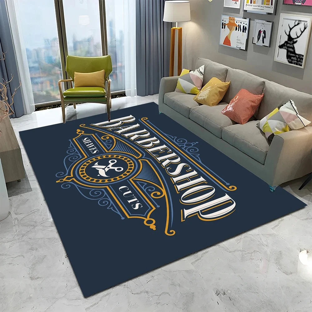 Barber Shop Vintage Sign Expert Barber Shop Rug Carpet Sofa Floor Carpets Home Decoration Modern Rugs Living Room Kitchen Carpet