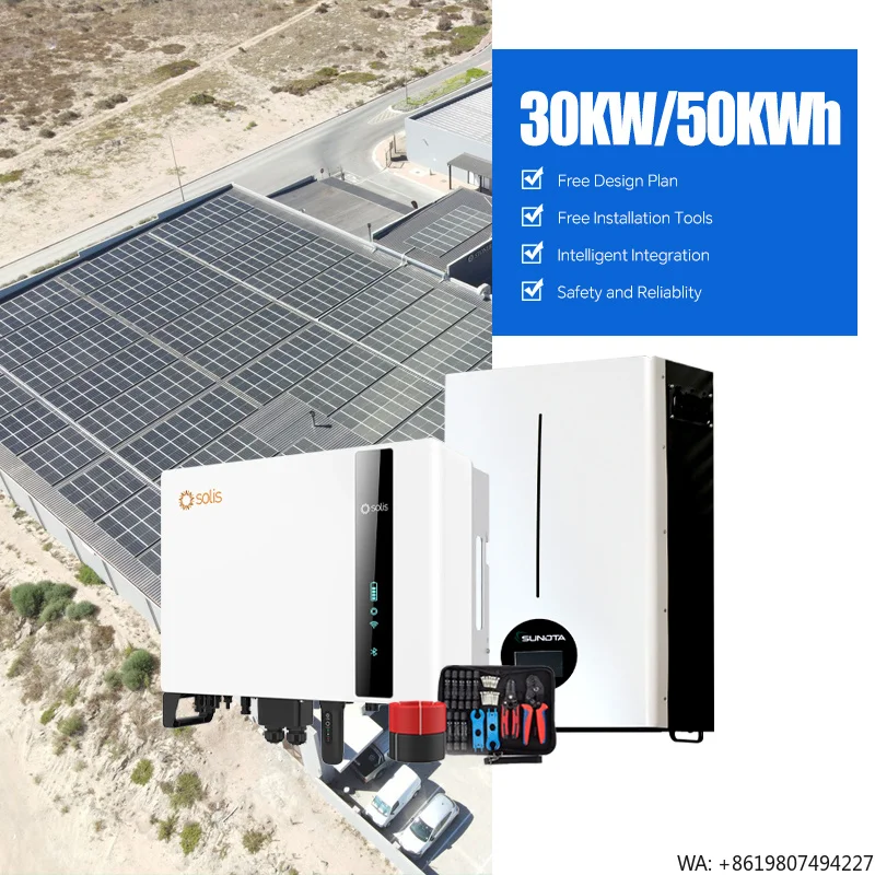 10KW-30KW Hybrid Solar System -Optional LONGI/JINKO/TRINA Panels + Deye/Solis/Growatt Inverter Lithium Battery for Home