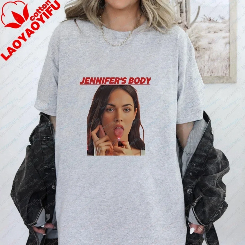 New Megan Fox Summer Casual Neutral Trendy Multi-purpose Short-sleeved Cotton T-shirt Suitable for Both Men and Women