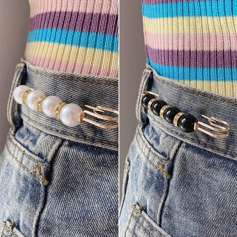 Detachable Metal Pins Fastener Pants Pin Retractable Button Sewing-Free Buckles for Jeans Perfect Fit Reduce Waist