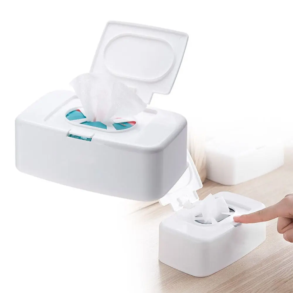 Wet Tissue Box With Lid Wipe Dispenser Portable Wipes Napkin Storage Box Holder