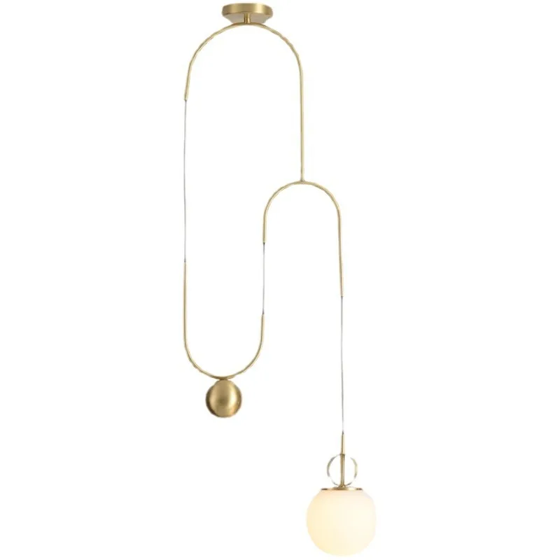 Bedside small chandelier Simple Internet celebrity creative restaurant light Minimal light luxury