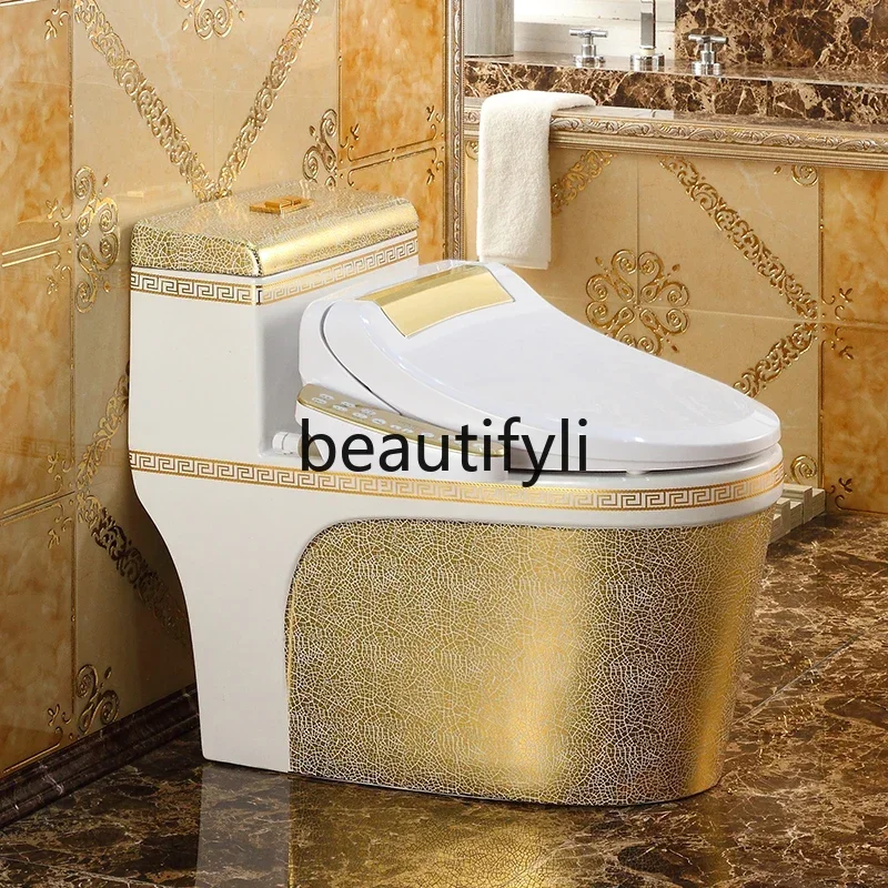 

European toilet golden smart toilet cover instant toilet cover full automatic cleaning and drying