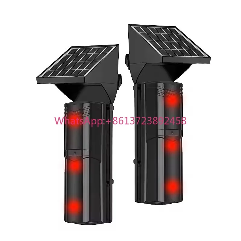 Outdoor wall door and window alarm solar system