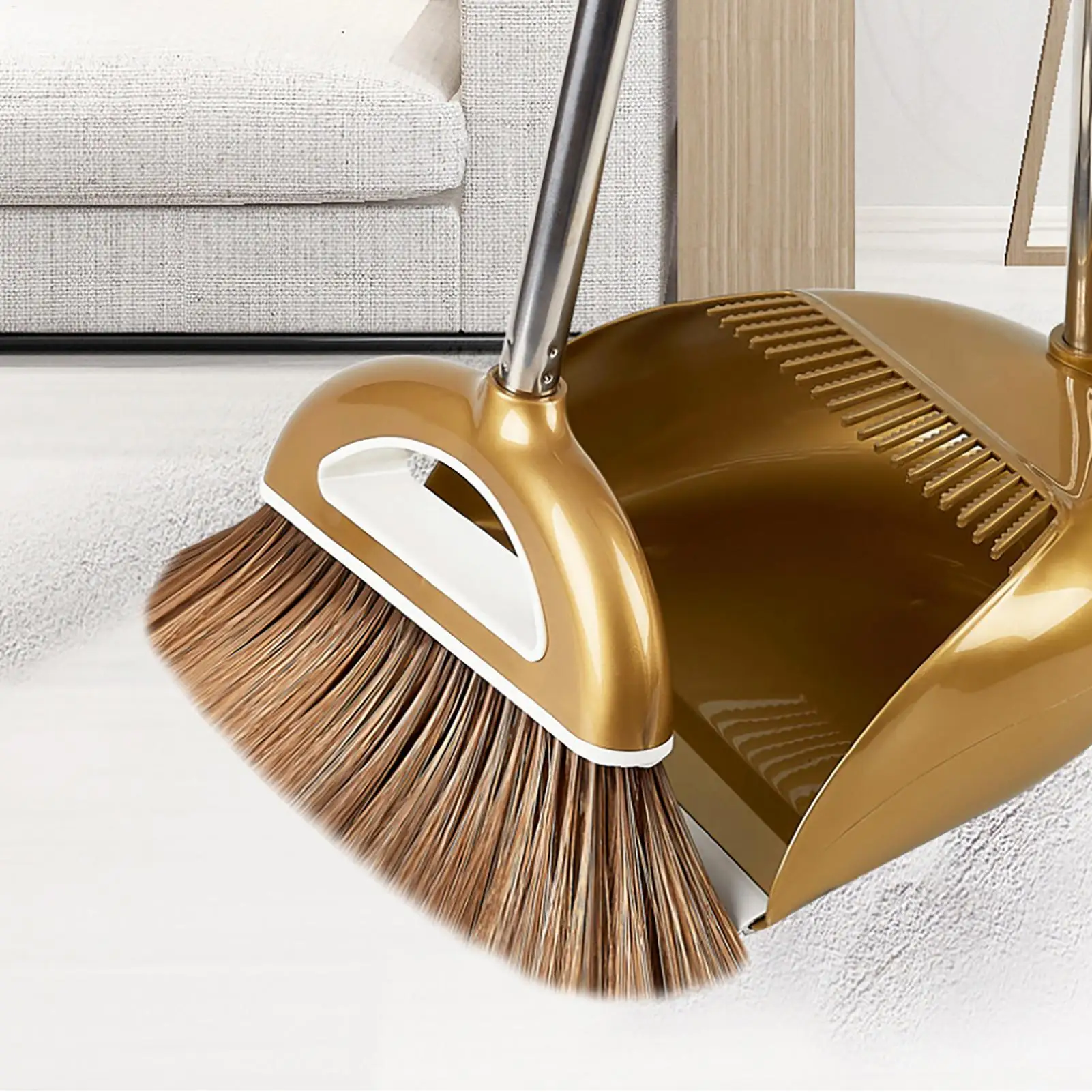 Ensemble balai magique et pelle à poussière en plastique, outils de nettoyage, balai, essuie-glace pour sols, accessoires pour la maison, brosse à poussière multifonction